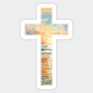 Joyful Cross Sticker